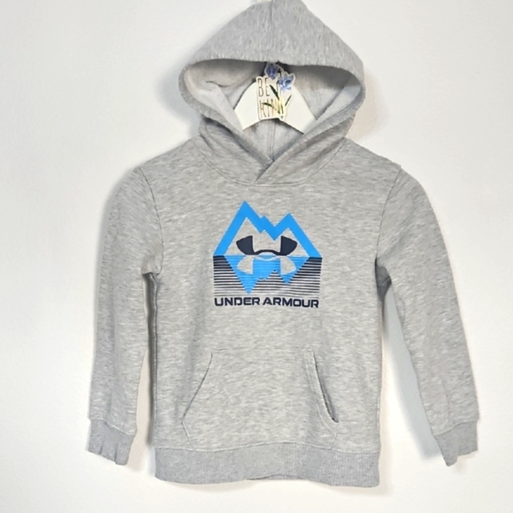 Under Armour Kids Light Gray Hoodie Size 6
